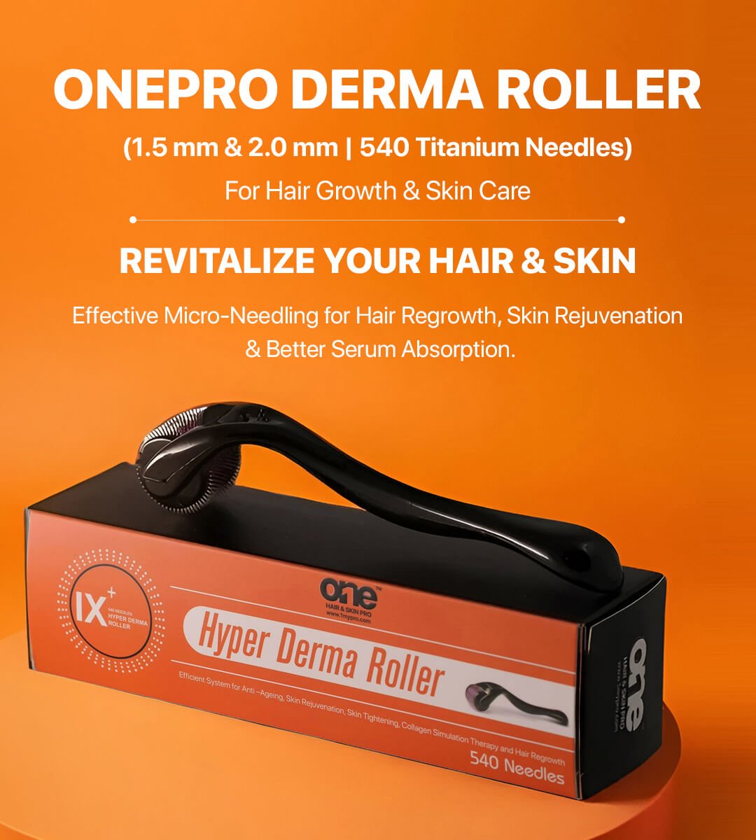 Hyper Derma Roller (1.5mm & 2.0mm)