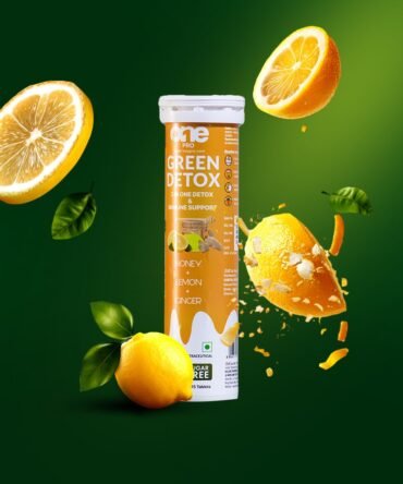 Green Detox Honey, Lemon & Ginger Flavoured Effervescent Tabs